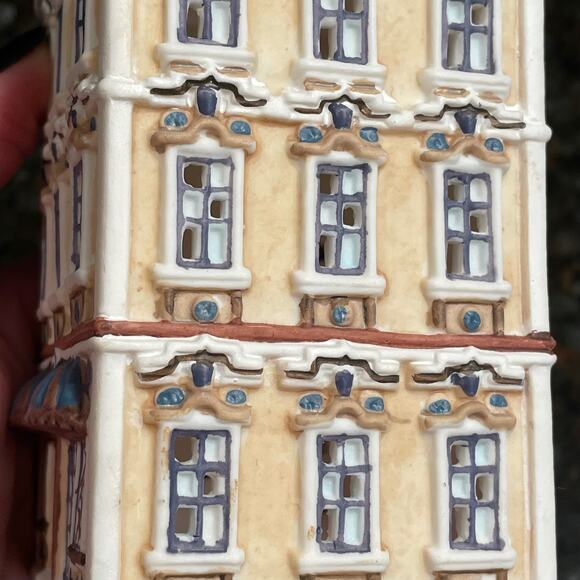 PartyLite Tealight House Cafe Vienna P8276 Ceramic Collectible Votive No Box - Picture 11 of 12